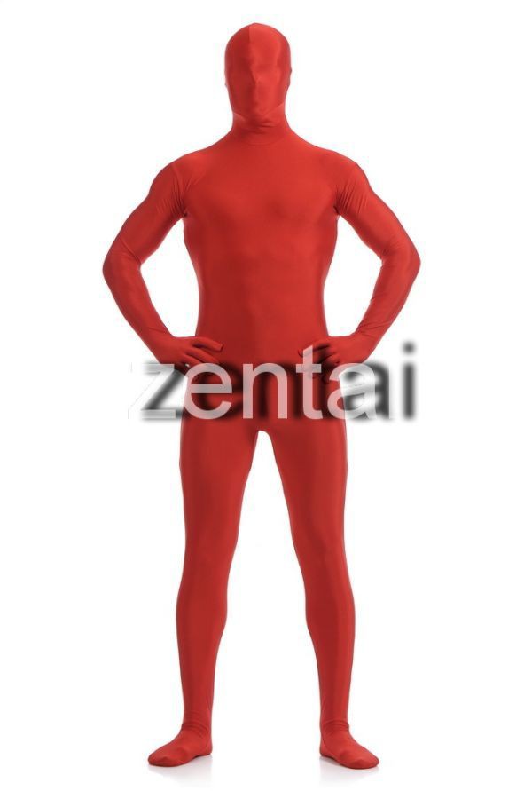 全身タイツ 赤 男性女性兼用 Lサイズ ゼンタイ コスプレ ZENTAI