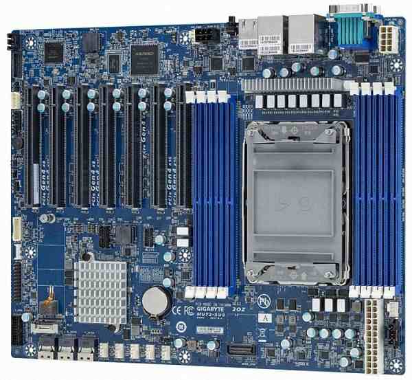 GIGABYTE MU72-SU0 Socket P+ Intel C621A SATA 6Gb/s LGA 4189 DDR4 SDRAM ATX Server Motherboard 中古