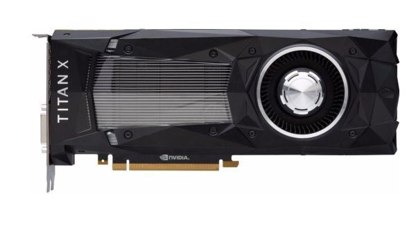 グラフィックボード NVIDIA GeForce TITAN X (Pascal) 12GB 384-Bit GDDR5X PCI Express 3.0 中古