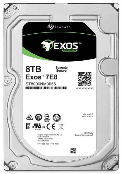 HDD SEAGATE EXOS ST8000NM0055 8TB 3.5インチ 7200rpm 6Gb/s SATA3 SATA 中古