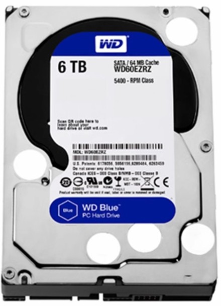 HDD Western Digital WD60EZRZ 6TB 5400rpm SATA 3.5インチ 中古 