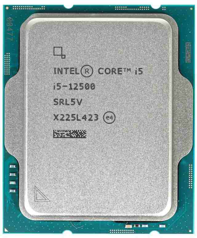 Intel Core i5-12500 SRL5V 6 cores 12 threads 65 W TDP 3 GHz 4.6 GHz Socket 1700 中古