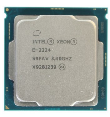 Intel Xeon E-2224 SRFAV 4C 3.4GHz 8MB 71W LGA1151 中古 - 中古 ...