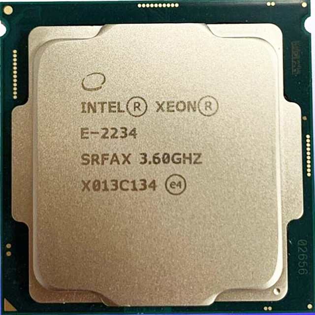 Intel Xeon E-2234 SRFAX 4C 3.6GHz 8MB 71W LGA1151 中古