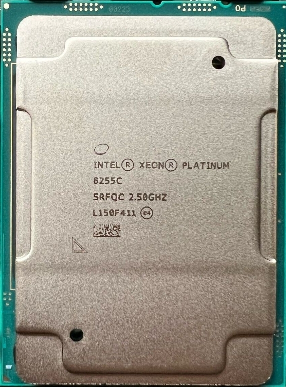 Intel Xeon Platinum 8255C SRF92 24C 2.5GHz 3.9GHz 35.75MB 165W LGA3647 DDR4-2933 中古