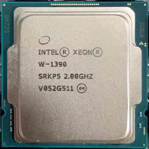 Intel Xeon W-1390 SRKP5 8C 2.8GHz 16MB 80W LGA1200 DMI 3.0 中古