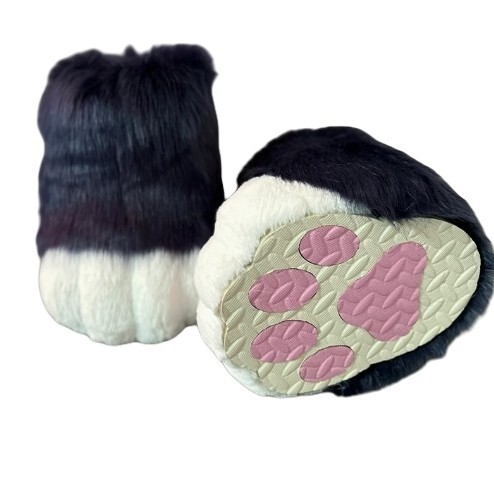 着ぐるみ ケモノ足 紺色 Mサイズ 22.5~24CM ケモノ脚 ファースーツ ケモノ fursuit ぬいぐるみ コスプレ コスチューム kigurumi