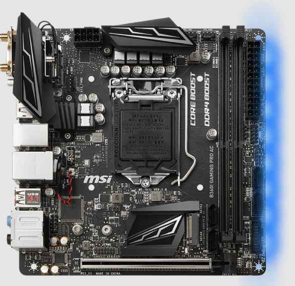 MSI B360I GAMING PRO AC LGA 1151 DDR4 Intel B360 Chipset Mini-ITX Motherboard 中古