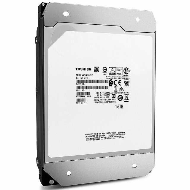 2個セット HDD TOSHIBA MG08ACA16TE 16TB 3.5インチ 7200rpm 6Gb/s SATA3 SATA 中古