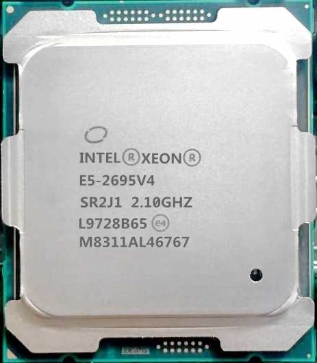 2個セット Intel Xeon E5-2695 v4 SR2J1 18C 2.1GHz 45MB 120W LGA2011 