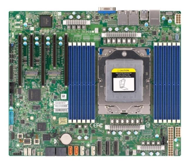 Supermicro H13SSL-N Socket SP5 AMD 4th Gen EPYC 9004 ECC RDIMM DDR5 ATX Motherboard 中古