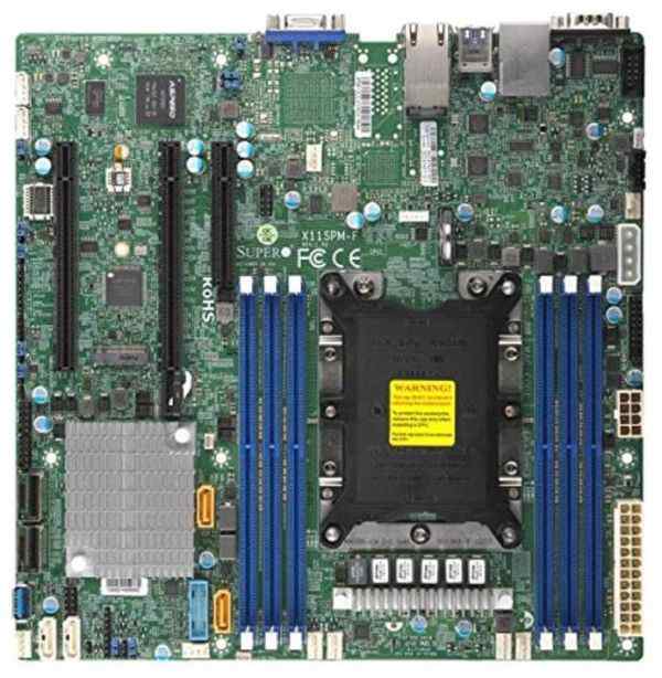 Supermicro X11SPM-F MicroATX Single Socket LGA-3647 DDR4 Intel C621 Server Motherboard 中古