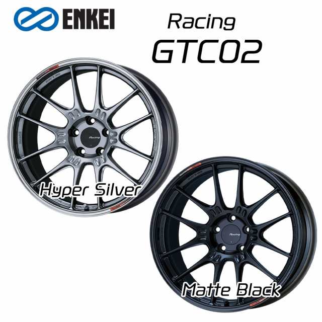 500円引きクーポン エンケイ ホイール レーシング GTC02 19インチ 8.5J ENKEI Racing マット ブラック ハイパー シルバー  車 かっこいい