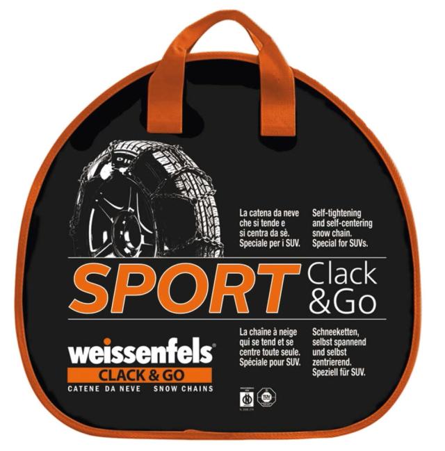 バイセンフェルス 高性能金属性スノーチェーン クラック&ゴー スポーツ 品番：RCS-70 適合タイヤ：205/70R16 weissenfels Clack&Go 取付簡単 ジャッキアップ不要 リムプロテクター付き コンパクト収納_1