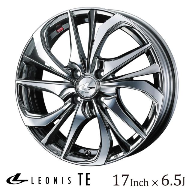WEDS ウェッズ レオニス TE 17インチ 6.5J カラー:BMCMC ブラック