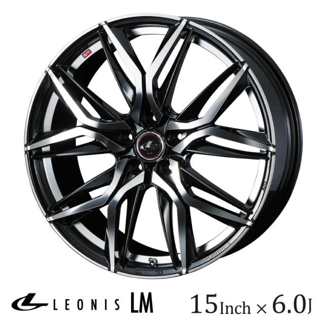 ご希望の品 WEDS ウェッズ レオニス LM 15インチ 6J カラー:PBMC パールブラック