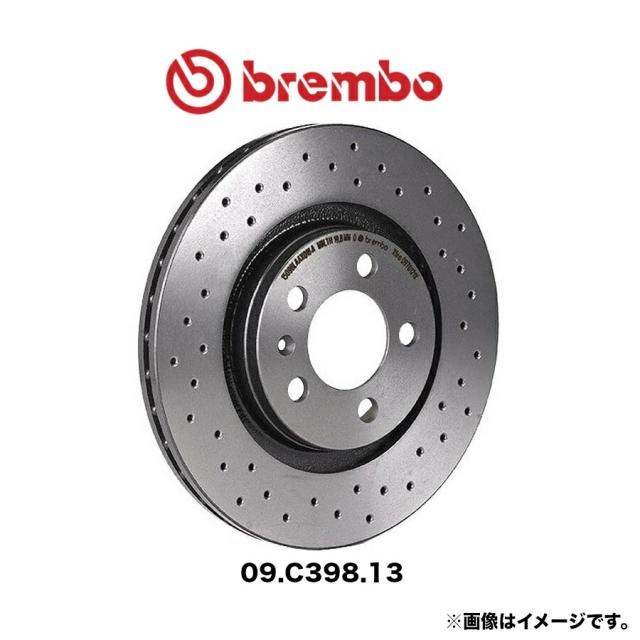 09.C398.13 brembo ブレンボ ブレーキディスク フロント 左右セット スタンダード ブレーキローター UVコーティング ハイカーボン ピラーベンチレーション ディンプル＆スリット スタンダードタイプ BMW F20 F22 F23 F30 F31 F32 F33 F34 F36