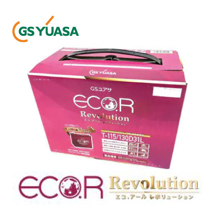 GS YUASA  ジーエスユアサ  国産車バッテリー  ECO.R Revolution  ER-T-115/130D31L | カーバッテリー 処分 車 カーパーツ カー用品 アイドリングストップ車の通販は 25,187円