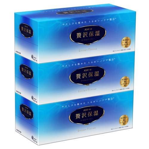 大王製紙 エリエール贅沢保湿 200組×3個 × 10個 保湿 グリセリン コラーゲン 風邪 花粉 日用品