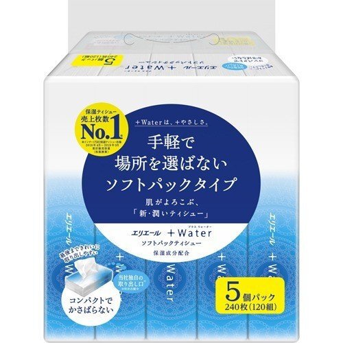 エリエール＋Ｗａｔｅｒソフトパック１２０Ｗ５Ｐ × 18個