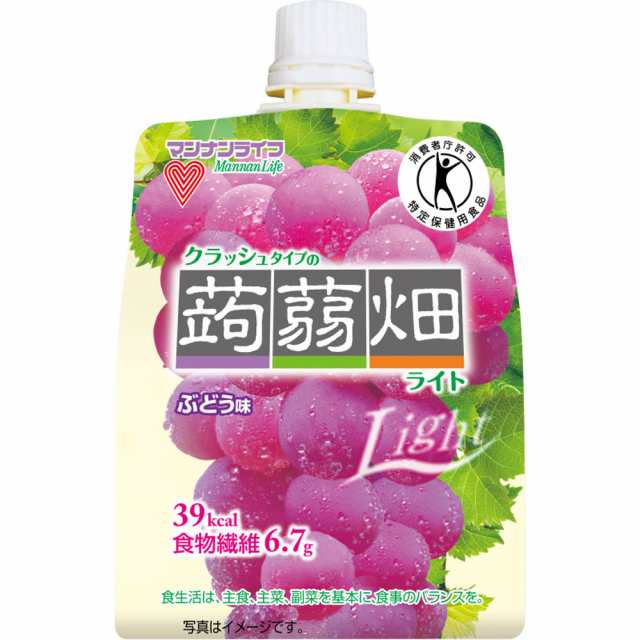 クラッシュタイプの蒟蒻畑ライト ぶどう味 150g  × 30個 保健 食品 トクホ 蒟蒻畑の通販は
