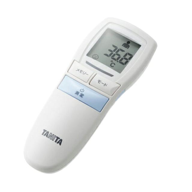 タニタ 非接触体温計 ブルー BT-543-BL(1個) 青 非接触 かんたん 早い 赤ちゃん 子供 触れない 測れる 大画面 バックライト付 暗くても 見やすい ミルク スープ 離乳食 表面温度 計測可能