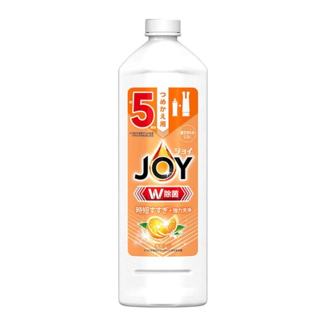 ジョイ W除菌 食器用洗剤 オレンジ 詰め替え(670ml)【ジョイ(Joy)】 お皿洗い 洗浄力 除菌力 キッチン用 台所用 油汚れ つめかえ用