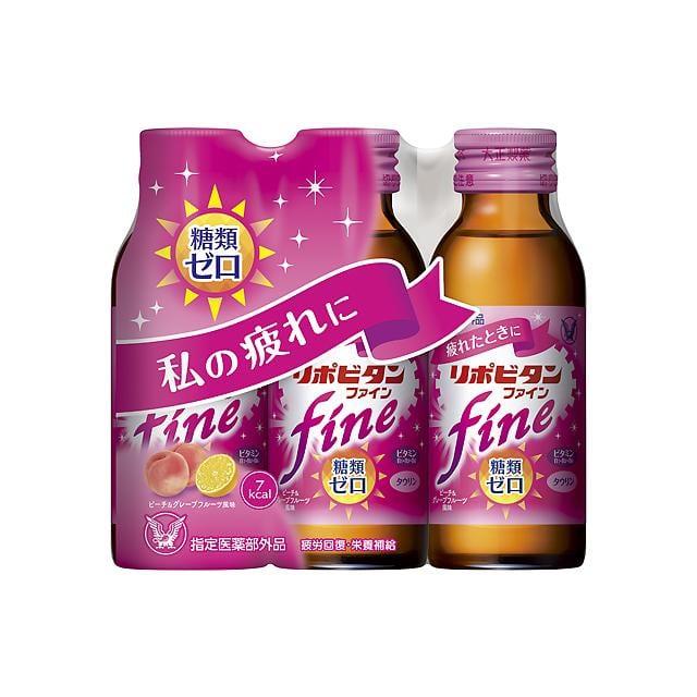 【指定医薬部外品】大正製薬 リポビタンファイン 100ml×3本 × 15個 糖類ゼロ 私の疲れに