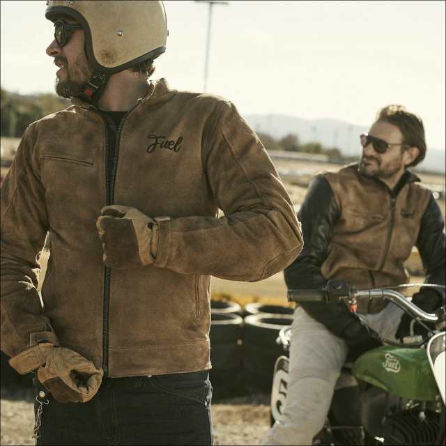 （フュエル ビスポーク モーターサイクル/Fuel Bespoke Motorcycles)FUEL ”SIDEWAZE” JACKET バイク レザージャケット アウター ライダ