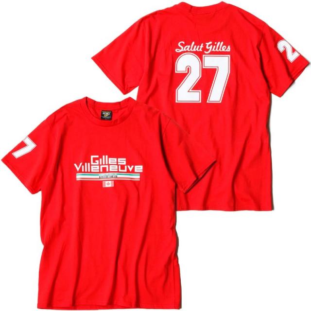 （レトロ GP/RETRO GP)Gilles Villeneuve T-shirt F1 グッズ 5,676円