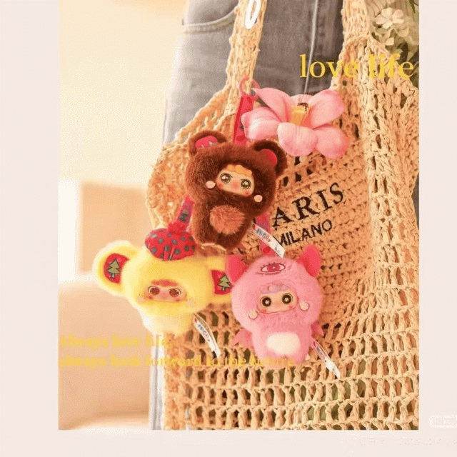 Migo ぬいぐるみ カワイイ ふわふわ キーホルダー ブランドボックスの