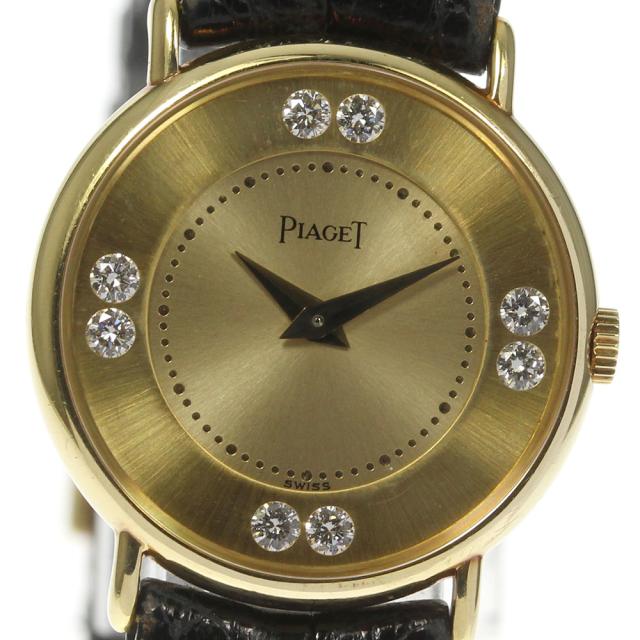 ピアジェ PIAGET 4642 8Pダイヤ K18YG 手巻き レディース _637962【ev20】の通販は腕時計レディース