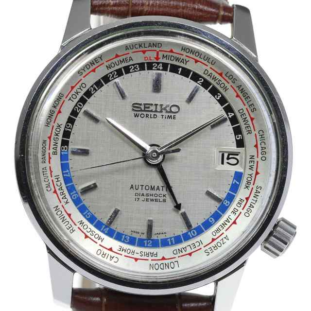 ☆訳あり【SEIKO】セイコー ワールドタイム 東京オリンピックモデル ヴィンテージ 6217-7000 自動巻き メンズ