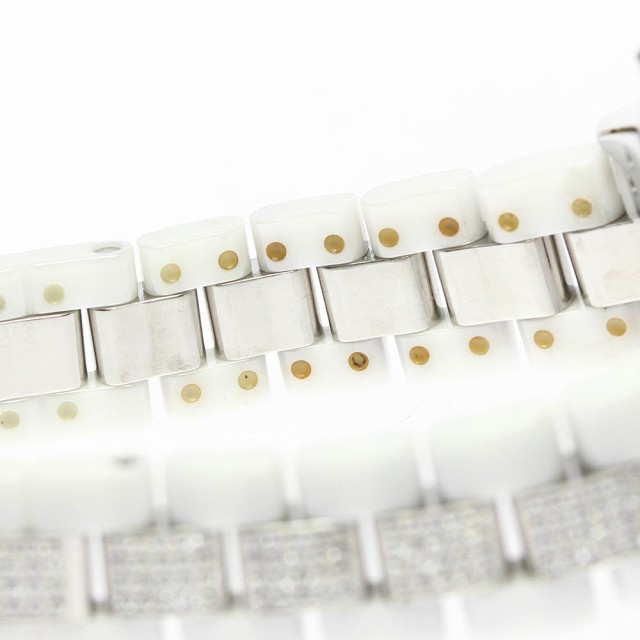 ☆保証書付き【CHANEL】シャネル J12 白セラミック ダイヤベゼル