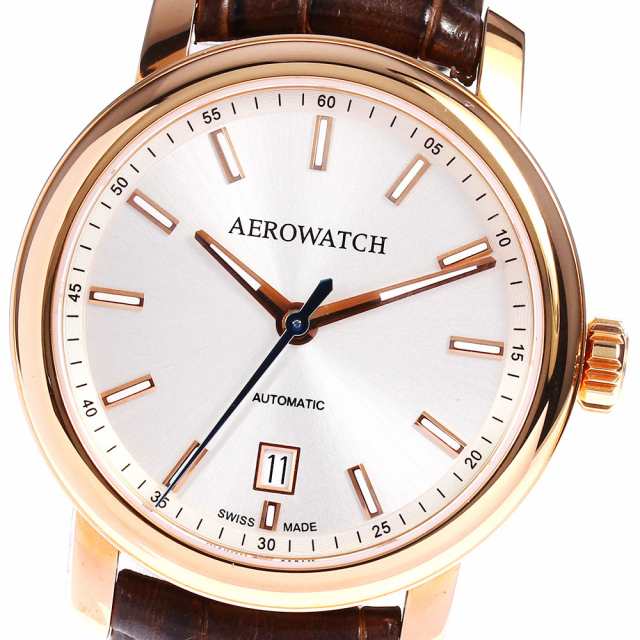 ☆未使用品★箱・保証書付き【AEROWATCH】アエロウォッチ ルネッサンス デイト A60937R013 自動巻き メンズ