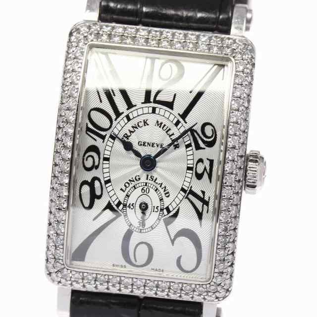 訳あり フランクミュラー FRANCK MULLER 1000SCD ロングアイランド K18YG ダイヤベゼル 自動巻き メンズ 箱付き_759645