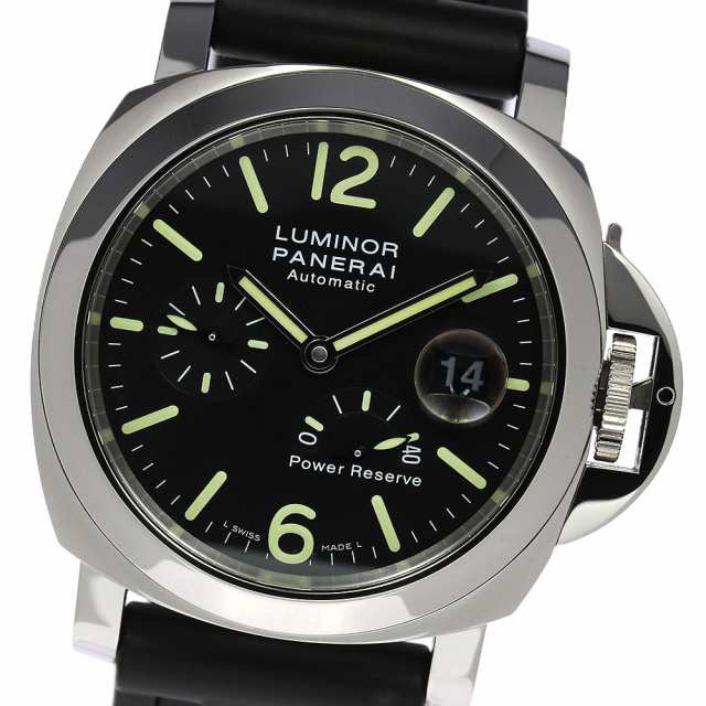 パネライ PANERAI PAM00090 ルミノール パワーリザーブ デイト 自動巻き メンズ 良品 保証書付き_766104