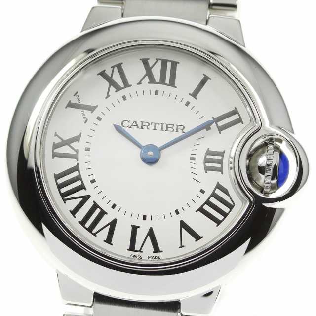 ☆極美品★保証書付き【CARTIER】カルティエ バロンブルーSM W69010Z4 クォーツ レディース【ev15】｜au PAY マーケット