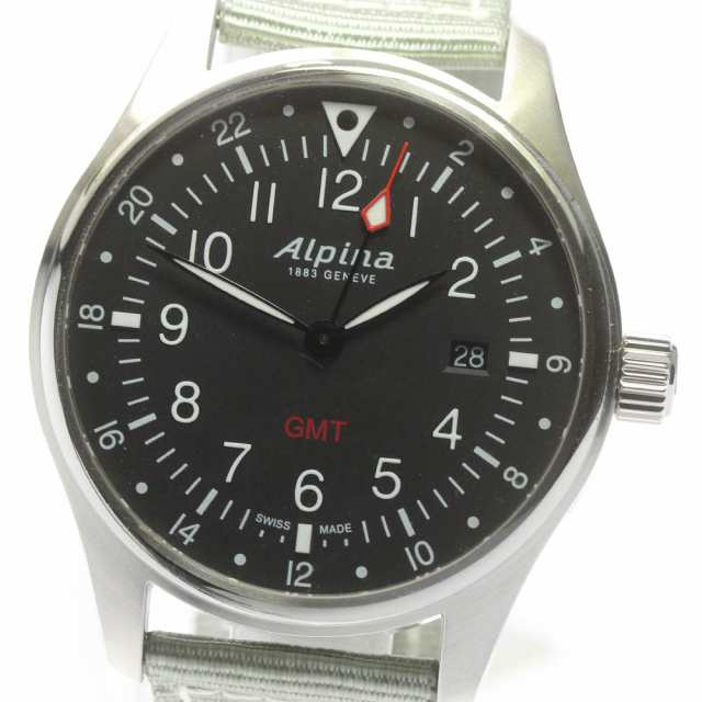 アルピナ Alpina AL-247B4S6 スタータイマー GMT デイト クォーツ メンズ 未使用品 箱・保証書付き_684121【ev10】