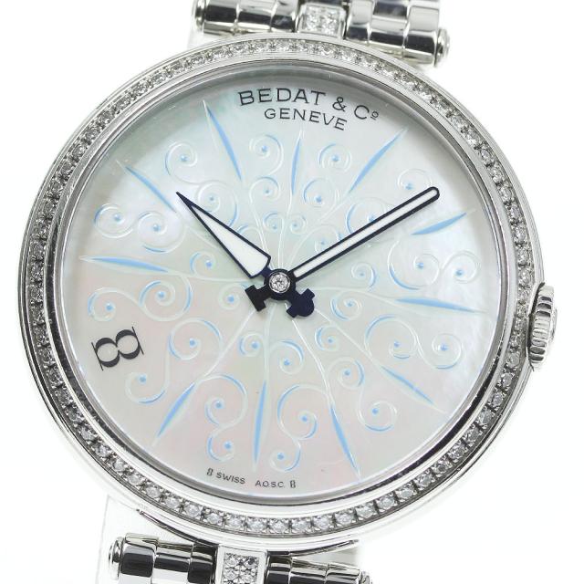 ★保証書付き【BEDAT&Co】ベダ＆カンパニー ジュネーブ No.8 ダイヤベゼル ref.823B クォーツ メンズ_703519【ev20】の通販は