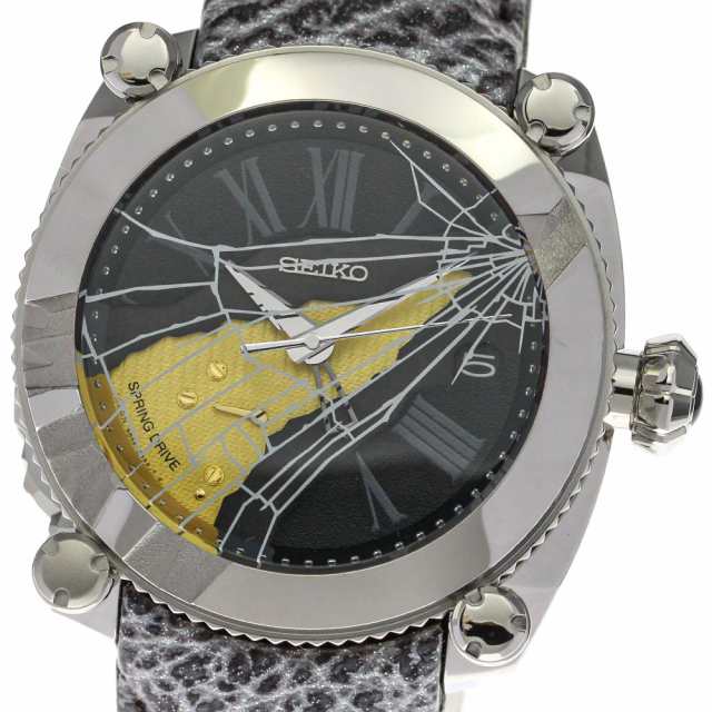 セイコー SEIKO SBLA103 5R66-0BH0 ガランテ GMT スプリングドライブ メンズ 極美品 _710682【ev20】の通販は