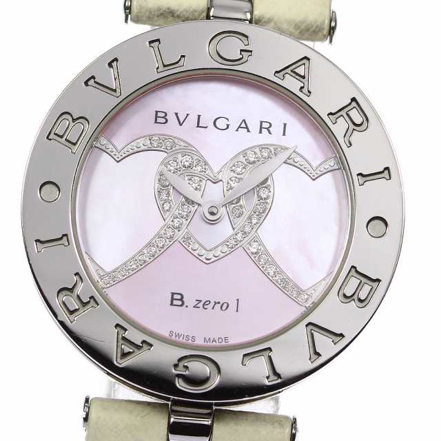 【BVLGARI】ブルガリ B-ZERO1 ダイヤモンドハート BZ30S クォーツ レディース【ev20】