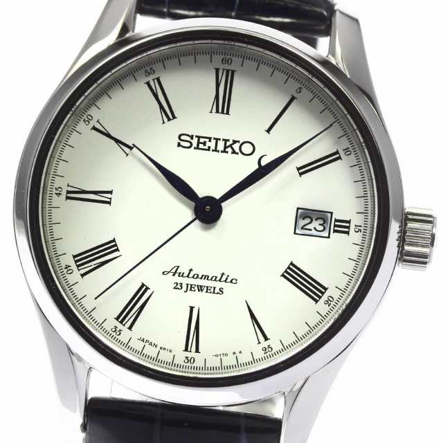 ☆美品☆箱・保証書付き【SEIKO】セイコー プレサージュ デイト 6R15