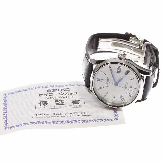 ☆美品☆箱・保証書付き【SEIKO】セイコー プレサージュ デイト 6R15