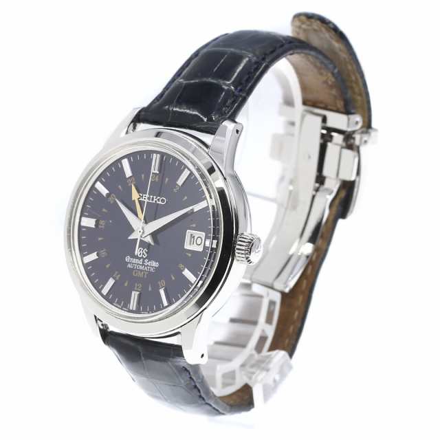 ☆良品 ★箱付き【SEIKO】セイコー グランドセイコー GMT 10周年記念 1000本限定 SBGM031/9S66-00D0 自動巻き メンズ_723263【ev10】