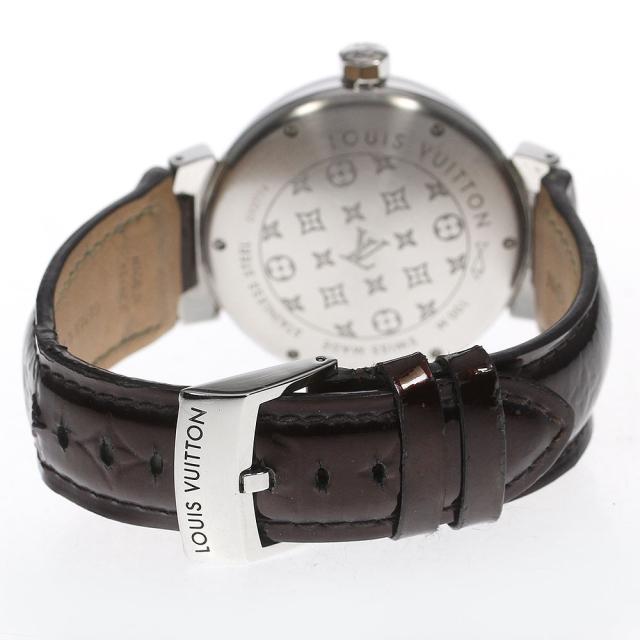 ★内箱・保証書付き【LOUIS VUITTON】ルイ・ヴィトン タンブール ディスク ダイヤ文字盤 Q111A クォーツ レディース_721079 ☆内箱・保証書付き【LOUIS VUITTON】ルイ・ヴィトン タンブール