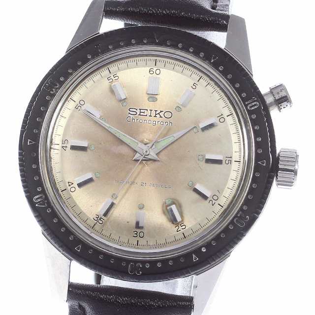 【SEIKO】セイコー ワンプッシュクロノ Cal.5179A 45899 手巻き メンズ_735224