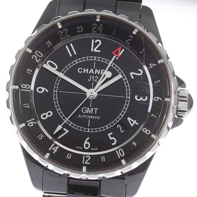 【CHANEL】シャネル J12 GMT マットブラック H3101 自動巻き メンズ_737423【ev15】｜au PAY マーケット