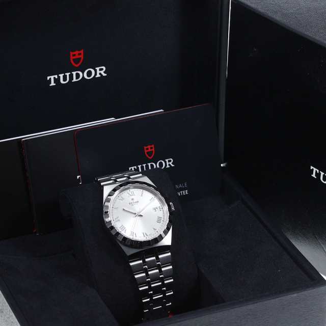 ☆美品 ★箱・保証書付き【TUDOR】チュードル ロイヤル デイト 28500 自動巻き メンズ_737743【ev10】