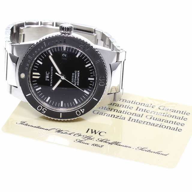 IWC SCHAFFHAUSEN IW353602 GST アクアタイマー デイト 自動巻き メンズ 保証書付き_745027